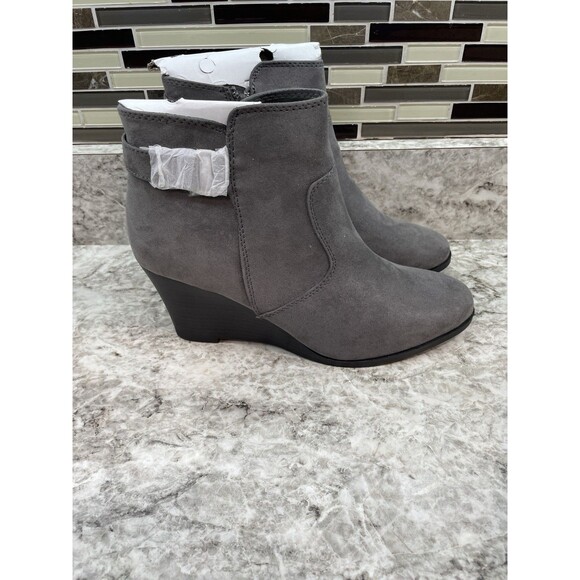 Maurices Rachel CB SD BKL Wedge Gray Size 10 NIB - Picture 5 of 10
